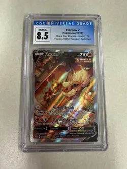 Pokemon Flareon V Promo Holo SWSH179 Sword & Shield CGC 8.5 Single Strike - Image 1