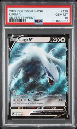 Pokemon Lugia V Silver Tempest 138/195 PSA 10 - Image 1