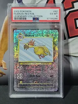 2002 Pokemon Fearow Reverse Holo 42/110 Legendary Collection PSA 6 - Image 1