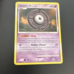 Pokemon TCG Unown [H] Great Encounters 29/106 Rare Basic Psychic 60HP English - Image 1