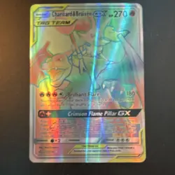 Pokemon Charizard & Braixen GX TAG TEAM Full Art Rainbow Rare Holo 251/236 270 … - Image 2