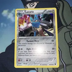 Pokemon TCG Lucario Fates Collide 63/124 Holo Rare NM/M - Image 1