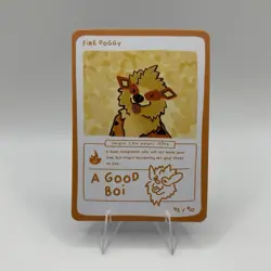 Fire Doggy (Arcanine) 42/90 - Pokedoodles No-Scalp Series Fan Art - Pokemon - Image 1