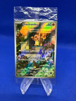 SEALED Pokemon Scarlet & Violet Obsidian Flames Charmander 044 Black Star Promo - Image 1
