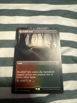 Rockfall Vale (Borderless) Innistrad: Midnight Hunt Regular - Image 1