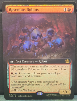 Ravenous Robots R 0271 EXTENDED ART FOIL TMNT Teenage Mutant Ninja Turtles MTG - Image 1