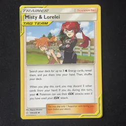 Misty & Lorelei 199/236 Uncommon SM - Cosmic Eclipse Pokemon TCG English - Image 1