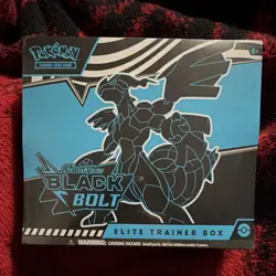 Pokemon Scarlet & Violet Black Bolt Elite Trainer Box Promo Zekrom Booster - Image 1
