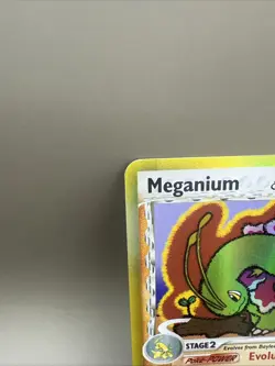 2006 Pokemon MEGANIUM Ex Dragon Frontiers Set GOLD NM HOLO Delta Species Reverse - Image 3