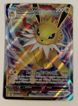 Pokemon TCG Jolteon VMAX Full Art Ultra Rare Holo Card Evolving Skies 051/203 - Image 1