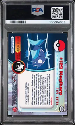 2000 TOPPS CHROME POKEMON T.V. #129 MAGIKARP PSA 10 - Image 2