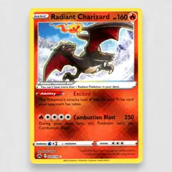 Radiant Charizard 020/159 Crown Zenith Holo Radiant Rare Pokemon TCG NM - Image 1