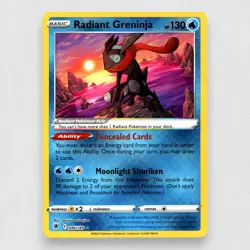 Radiant Greninja 046/189 SWSH10: Astral Radiance Holo Radiant Rare Pokemon TCG - Image 1