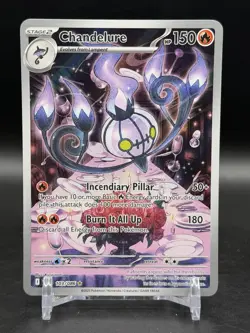 Chandelure 103/086 Illustration Rare Sv: White Flare Pokemon English NM - Image 1