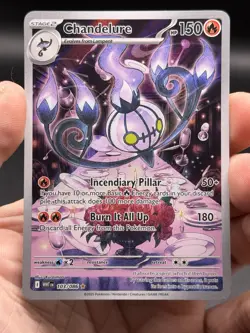Chandelure 103/086 Illustration Rare Sv: White Flare Pokemon English NM - Image 3