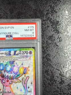 2025 POKEMON SVP EN ESPEON ex PRE PREMIUM FIGURE COLL #175 - PSA 8 - Image 2