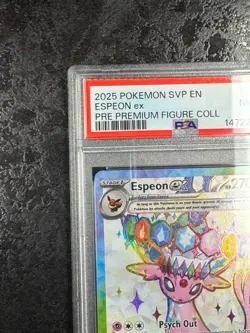 2025 POKEMON SVP EN ESPEON ex PRE PREMIUM FIGURE COLL #175 - PSA 8 - Image 3