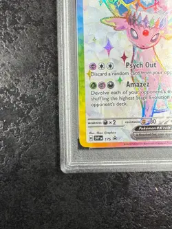 2025 POKEMON SVP EN ESPEON ex PRE PREMIUM FIGURE COLL #175 - PSA 8 - Image 4