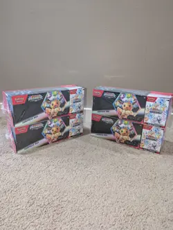 4 x POKEMON PRISMATIC EVOLUTIONS SURPRISE/BOOSTER BUNDLE BOXES- 40 BOOSTER PACKS - Image 1