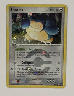 Pokemon - Snorlax 15/112 Reverse Holo, FireRed and LeafGreen - Image 1