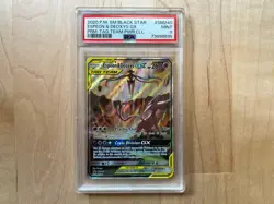 PSA 9 Mint Espeon & Deoxys Pokemon Sm Black Star Promo #SM240 Gx Prm-Tag Team - Image 1