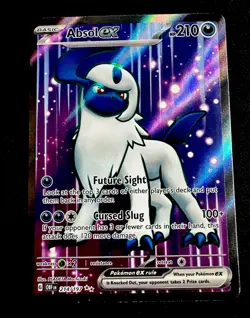 Absol EX 214/197 NM Pokemon TCG Obsidian Flames 2023 Full Art HOLO - Image 1