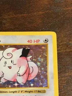 Pokemon Base Set Shadowless Holo Clefairy #5/102, Vintage Wizards Of The Coast - Image 3