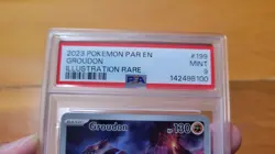 Pokemon Groudon Illustration Rare PSA 9 #199/182 Paradox Rift Free Shipping - Image 3