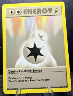 2000 Pokemon Base 2 Double Colorless Energy #124/130 Free Shipping - Image 1