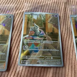 LOT OF 3 Pokemon Sealed Mimikyu 075 Black Star Promo From Paldean Fates - Image 3