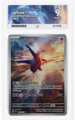 Pokemon TCG - Latios 203/191 Surging Sparks - Ace 9 Graded Illustration Rare - Image 1