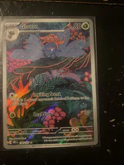 Pokemon Gloom 198/197 SV Obsidian Flames Illustration Rare NM Holo - Image 1