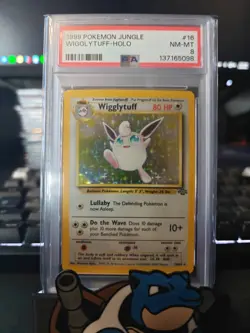 1999 Pokemon Jungle Wigglytuff Holo- PSA 8 - Image 1
