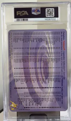 2002 Pokemon Legendary Collection Dark Raichu Box Topper #S3 PSA 6 - Image 2