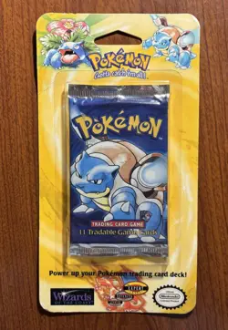 1999 WOTC Pokemon Base Set Blister Pack Sealed Blastoise Art - Heavy 34 Grams - Image 3