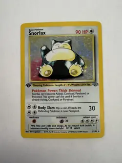 1999 Pokemon Jungle 1st Edition Snorlax Holo Rare 11/64 HP - Image 1