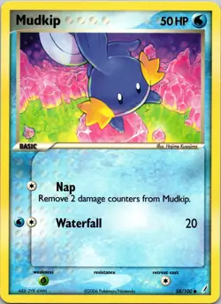 Mudkip - 058/100 58/100 Crystal Guardians Normal NM Pokemon TCG - Image 1