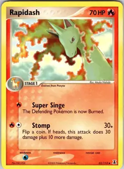 Rapidash 52/113 Delta Species Pokemon TCG LP Normal - Image 1