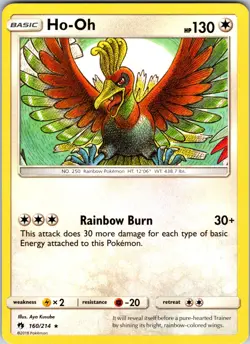 Ho-Oh 160/214 SM - Lost Thunder Pokemon NM Normal - Image 1