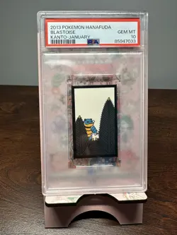 2013 POKEMON HANAFUDA KANTO JANUARY BLASTOISE PSA 10 - Image 1
