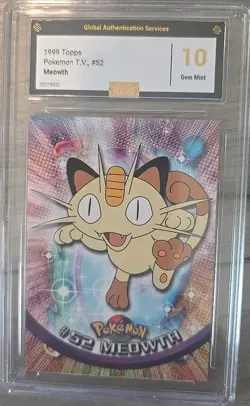 Pokemon TCG Pokemon Meowth Meowth Pokemon 1999 Topps TV - Image 1