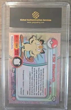 Pokemon TCG Pokemon Meowth Meowth Pokemon 1999 Topps TV - Image 2