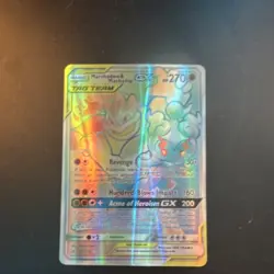 Pokemon Marshadow & Machamp GX TAG TEAM Full Art Secret Rare Holo 221/214 - Image 4