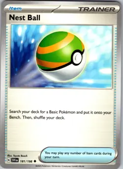 Nest Ball 181/198 Uncommon Regular SV: Base Set Pokemon TCG NM - Image 1