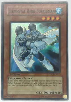 1x Elemental HERO Bubbleman - LIGHTLY PLAYED - SUPER RARE - Yu-Gi-Oh! YSDJ - Image 1