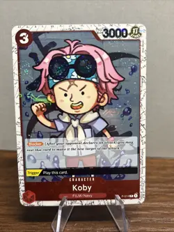 Koby P-014 PRB-01 Rare Foil Jolly Roger Parallel - One Piece TCG English NM Rare - Image 1