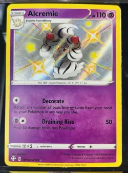Shining Fates Shiny Alcremie SV058/SV122 Holofoil Rare Pokemon Card - Image 1