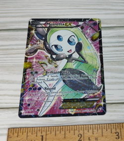 Pokemon Meloetta EX Full Art RC25/RC25 Holo Ultra Rare Legendary Treasures Card - Image 1