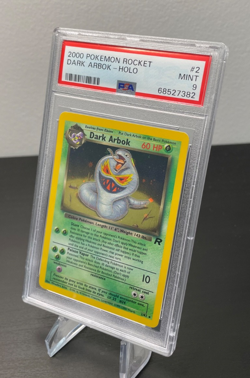 Pokemon 2000 PSA 9 Dark Arbok Holo Team Rocket 2/82 Card - Image 2