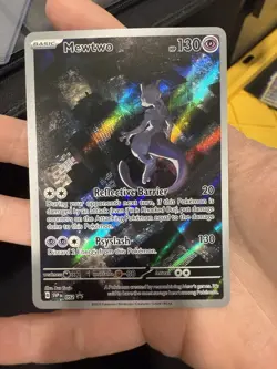 Mewtwo 052 Scarlet & Violet Promo Card Holo Illustration Rare - Image 1